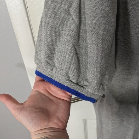 Retro Walt Disney World‎ Embroidered Logo Grey Knit Polo Top Size Men's XL - Picture 5 of 7